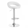 4Rico QS-B10 tabouret de bar eco, cuir blanc