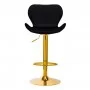 4Rico Bar Hocker QS-B15 preto aveludado