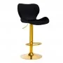 4Rico Bar Hocker QS-B15 terciopelo negro