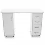 Desk 2027 BP white two cabinets