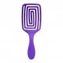 Flexible hair brush O-327 purple