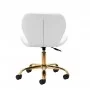 Tabouret cosmétique QS-06G or blanc