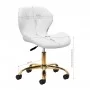 Tabouret cosmétique QS-06G or blanc