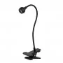 Glow UV LED Snake desk lamp black